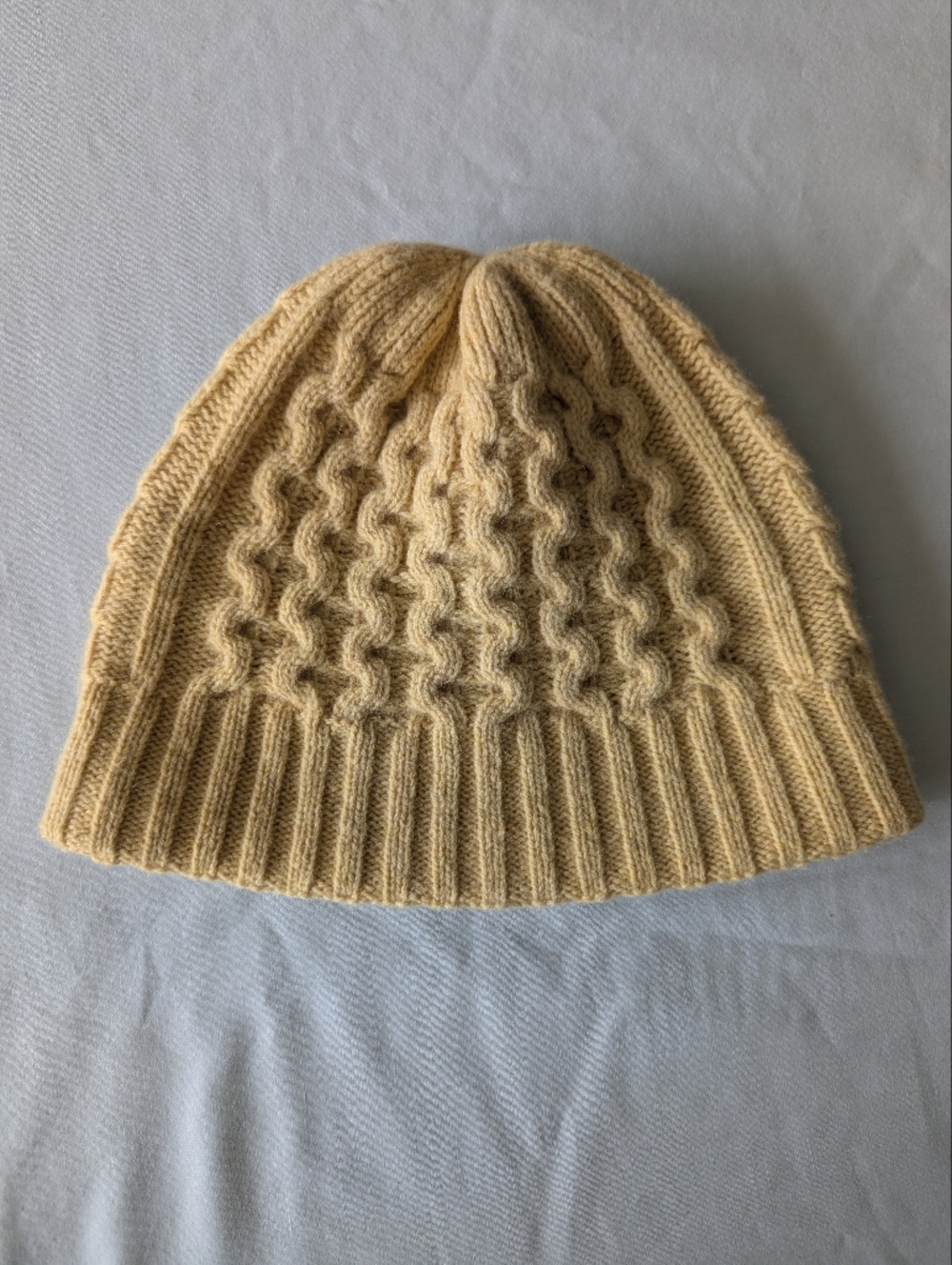 Patagonia Coastal Cable Beanie In Yellow - Picture 3 of 7